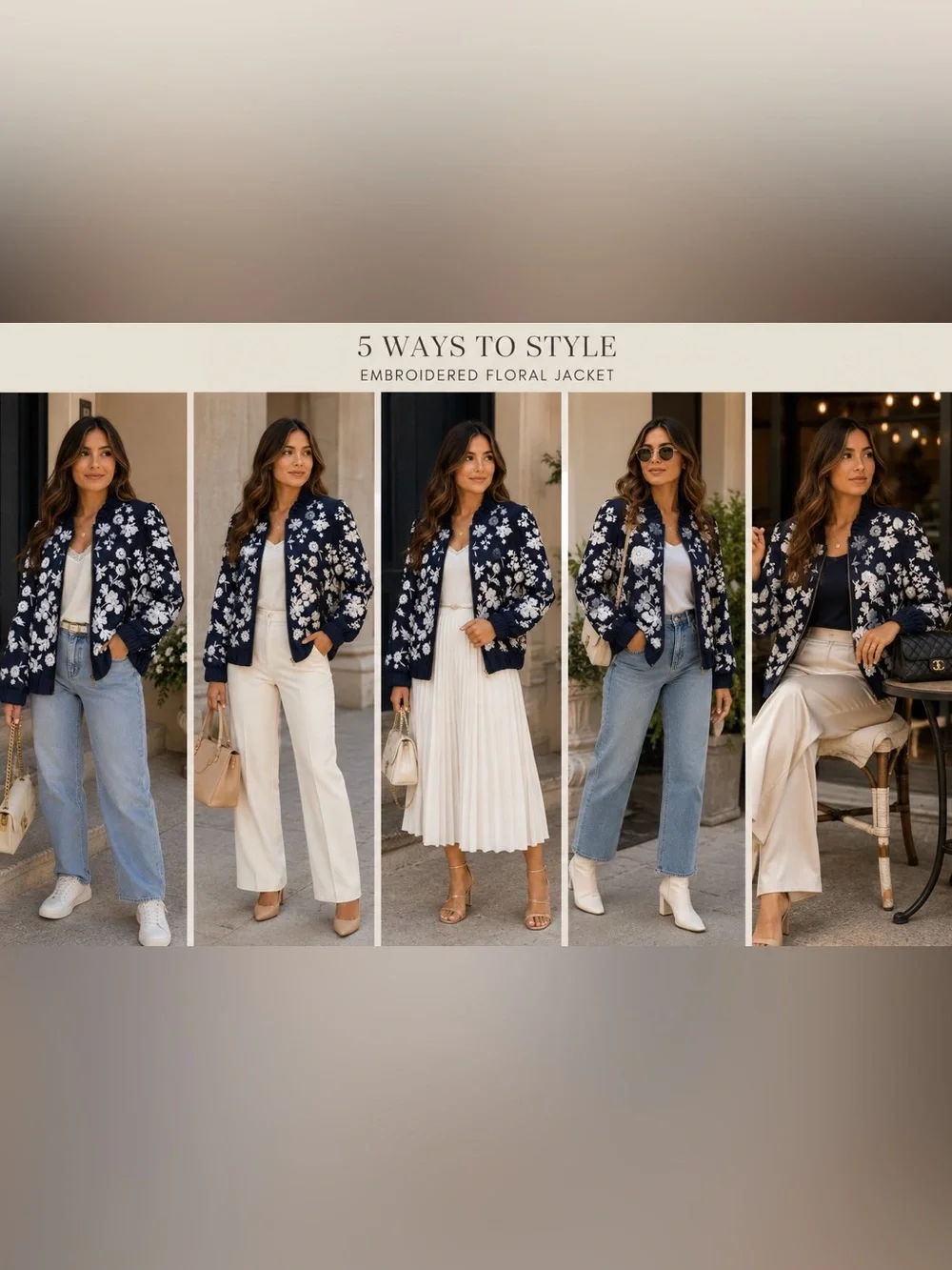 Michael Kors Bomber Jacket - Navy